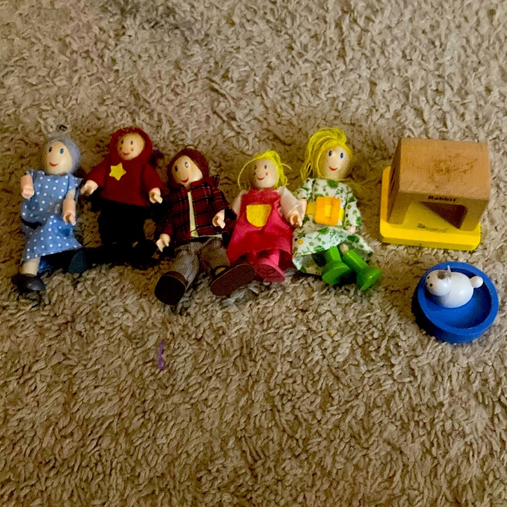 Hape dolls and accessories